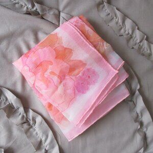 vintage printed sheer scarf